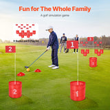 VEVOR Backyard Golf Game 9 Hole Portable Bucket Golf Game for Kids and Adults - Front View