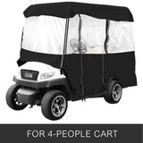 VEVOR 4 Passenger Golf Cart Cover Driving Enclosure Waterproof Roll-up Door - Front View
