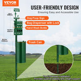 VEVOR Dog Waste Station with 600 Dog Poop Bags Commercial Park Pet Poop Station - Front View