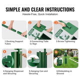 VEVOR Dog Waste Station with 600 Dog Poop Bags Commercial Park Pet Poop Station - 45-Degree Angle