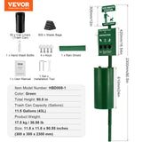 VEVOR Dog Waste Station with 600 Dog Poop Bags Commercial Park Pet Poop Station - Close-Up Angle