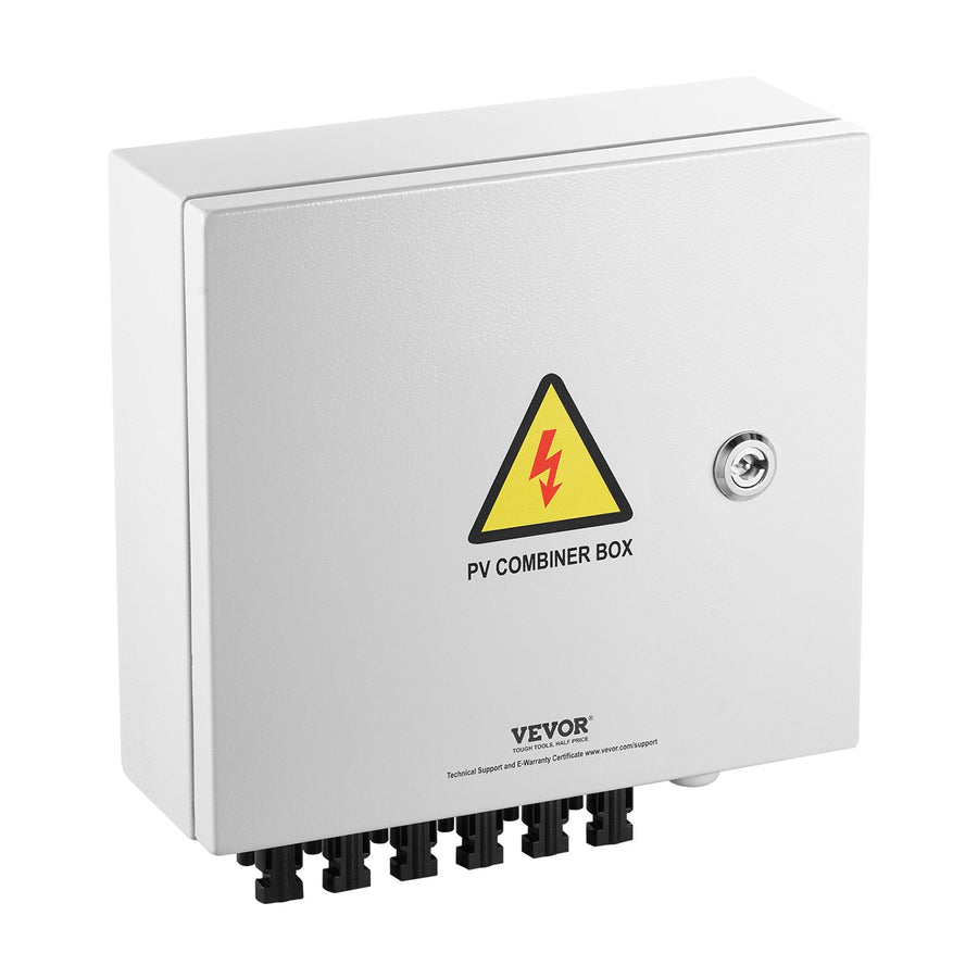 VEVOR Solar PV Combiner Box 6 String 10A for Solar Panel System Steel Case IP65, image 11