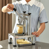 VEVOR Commercial Vegetable Dicer Vegetable Chopper 4 Blades French Fry Cutter - Low Angle