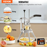 VEVOR Commercial Chopper Commercial Vegetable Chopper with 4 Blades Fruits Dicer - Front View