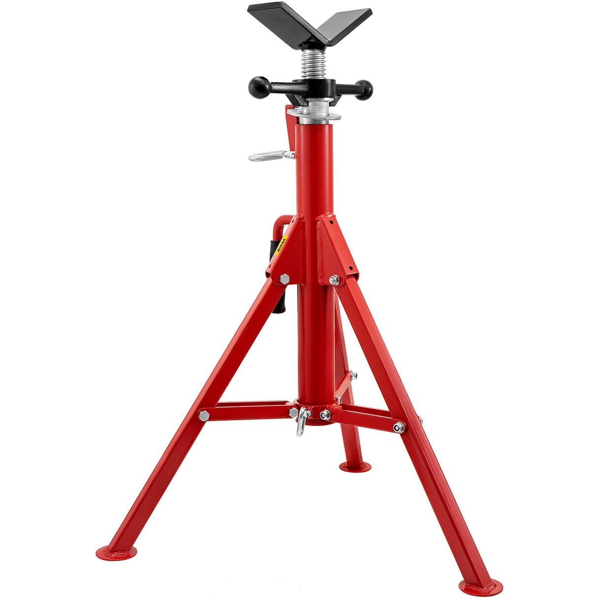 VEVOR Pipe Jack Stand V-Head Foldable Legs 2500LB Max. Height 52"