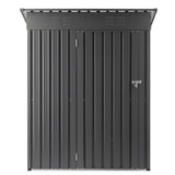 1533 x 876 x 1815 mm Metal Garden Shed, Storage Building with Lockable Door & 2 Louver Vents, Sloped Roof Metal Outdoor Storage Shed, Tool Sheds Outdoor Storage for Backyard, Garden, Patio - Extra Image