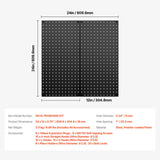 VEVOR Metal Pegboard Panels609.6 x 304.8 mm2 Panels Wall Organizer for Home