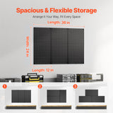 VEVOR Metal Pegboard Panels609.6 x 304.8 mm3 Panels Wall Organizer for Home - Top-Down View