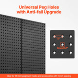 VEVOR Metal Pegboard Panels609.6 x 304.8 mm3 Panels Wall Organizer for Home