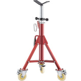 VEVOR Pipe Stand, Pipe Jack Stands with Casters Adjustable Height 28-52 Inch, V Head Pipe Stand 882 LB, Folding Portable Pipe Stands 1/8 to 12 Inch