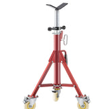 VEVOR Pipe Stand, Pipe Jack Stands with Casters Adjustable Height 28-52 Inch, V Head Pipe Stand 882 LB, Folding Portable Pipe Stands 1/8 to 12 Inch