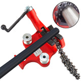 Screw Bench Chain Vice For 1/8'' to 5'' Pipe Bench Vice With Crank Handle - Front View