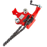 Screw Bench Chain Vice For 1/8'' to 5'' Pipe Bench Vice With Crank Handle - Extra Image