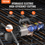VEVOR 2000W Electric Hydraulic Rebar Cutter Cutting up to 1.1 Inch 5-28mm - Front View