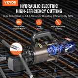 VEVOR 2300W Electric Hydraulic Rebar Cutter Cutting up to 1.26 Inch 5-32mm - Front View