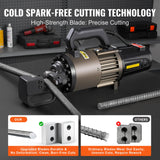 VEVOR 2300W Electric Hydraulic Rebar Cutter Cutting up to 1.26 Inch 5-32mm - Rear View