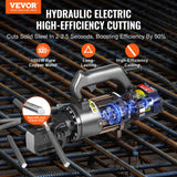 VEVOR 1000W Electric Hydraulic Rebar Cutter Cutting up to 3/4 Inch #6 4-20mm - Front View