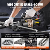VEVOR 1000W Electric Hydraulic Rebar Cutter Cutting up to 3/4 Inch #6 4-20mm - Top-Down View