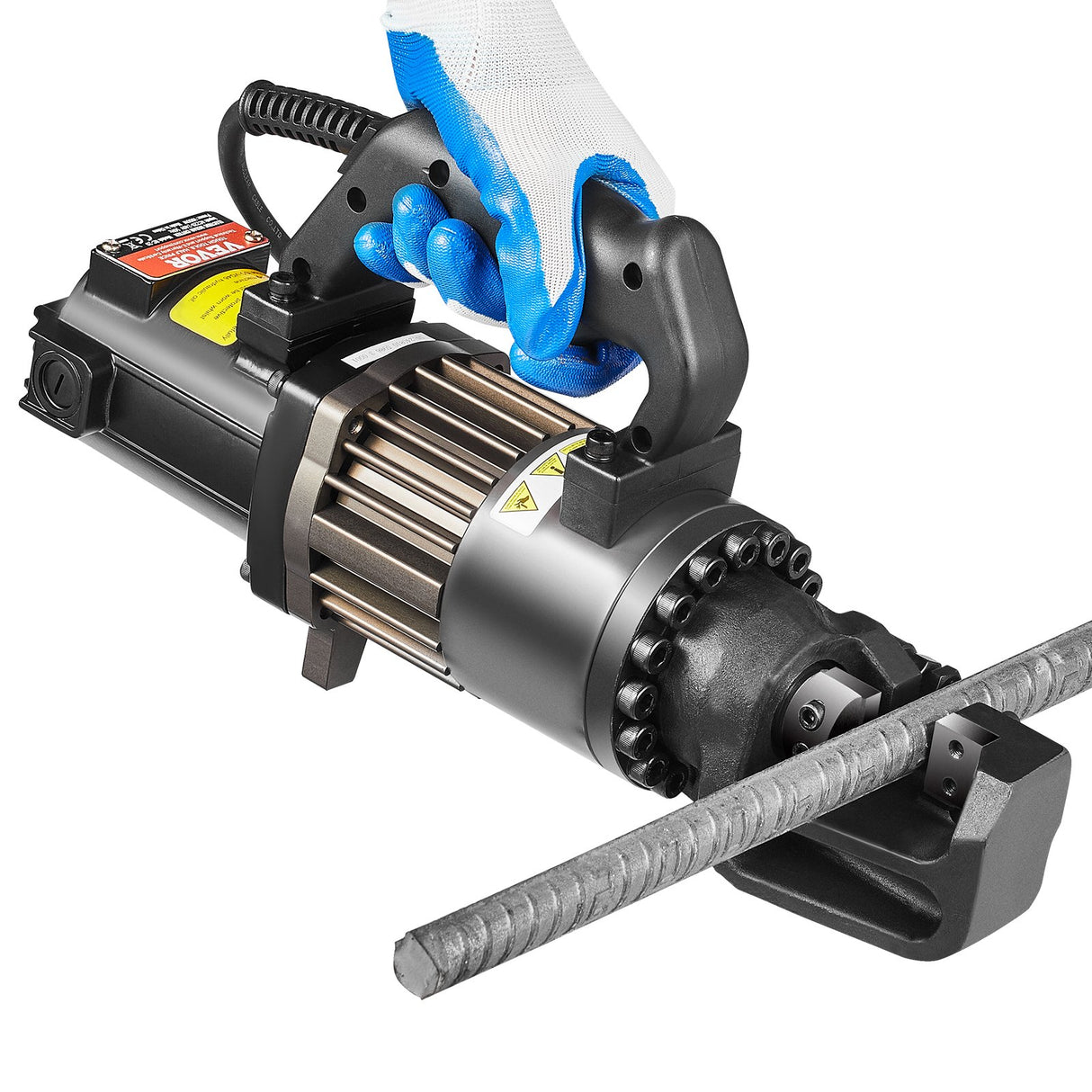 VEVOR 1000W Electric Hydraulic Rebar Cutter Cutting up to 3/4 Inch #6 4-20mm