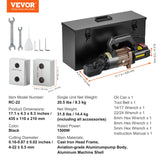 VEVOR 1500W Electric Hydraulic Rebar Cutter Cutting up to 7/8 Inch #7 4-22mm - Close-Up Angle