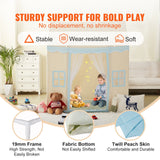 VEVOR Kids Play Tent, Kids Tent for Kids 1-5 Years Old, Toddler Tent with Mat and Tent Lamp, Tent for Kids with Windows for Indoor and Outdoor, Play
