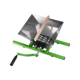 VEVOR 1.8 Gal/7L Fruit and Apple Crusher, Large Manual Grinder, Stainless Steel Fruit Scratter Pulper for Wine Cider Apple Grape Pressing, with Roller Handle for Kitchen Home, Green - Extra Image