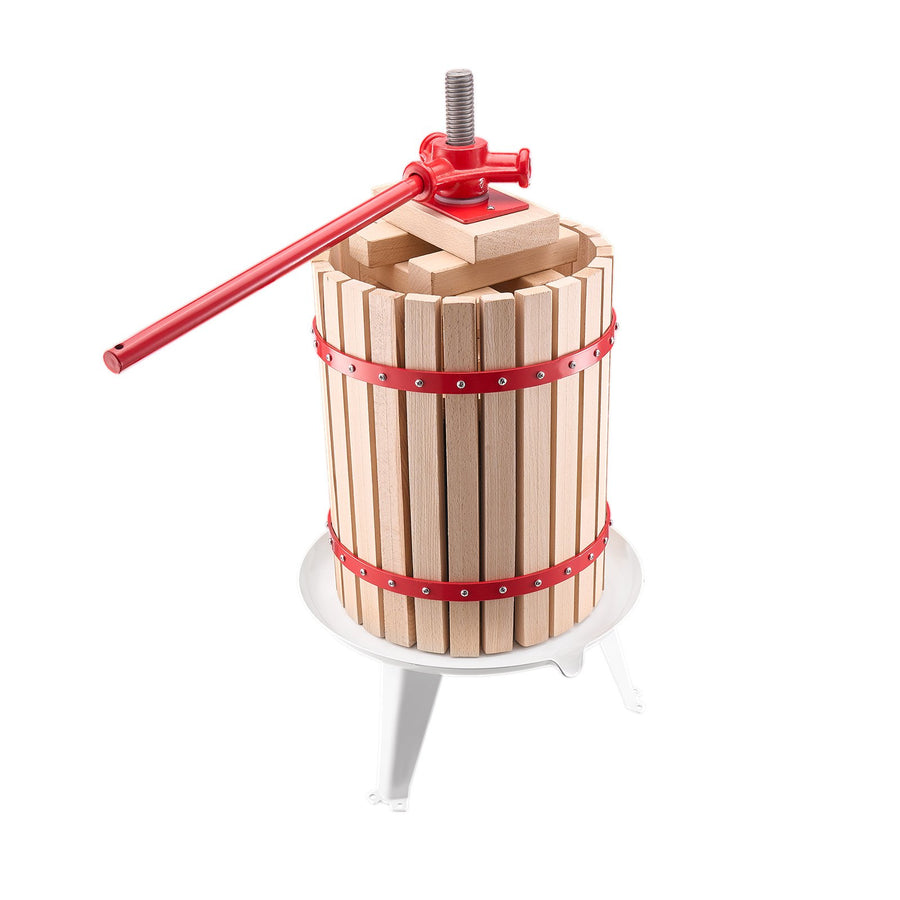 Fruit Wine Press Manual Press for Wine Making 4.75 Gal/18L Wood Basket