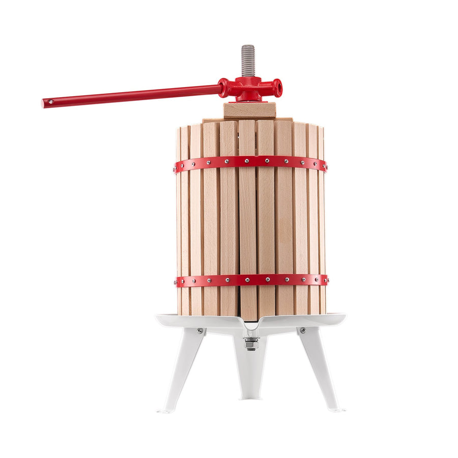 Fruit Wine Press Manual Press for Wine Making 4.75 Gal/18L Wood Basket