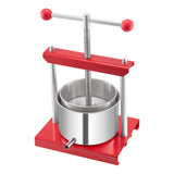 0.8 Gal/3L Fruit Wine Press, 2 Stainless Steel Barrels, Manual Juice Maker, Cider Apple Grape Tincture Honey Olive Oil Making Press with T-Handle for Outdoor Kitchen Home - Extra Image