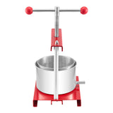 0.8 Gal/3L Fruit Wine Press, 2 Stainless Steel Barrels, Manual Juice Maker, Cider Apple Grape Tincture Honey Olive Oil Making Press with T-Handle for Outdoor Kitchen Home - Extra Image