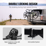 VEVOR 4 Bike Rack Hitch Mount Folding Swing Down Bicycle Carrier Car Truck SUV 150 lbs - Side View