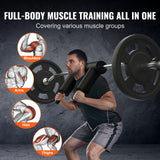 VEVOR Safety Squat Bar Fitness Squat Bar Attachment Weight Lifting - Side View