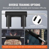 VEVOR Safety Squat Bar Fitness Squat Bar Attachment Weight Lifting - Top-Down View