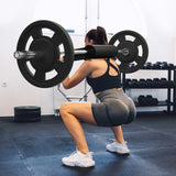 VEVOR Safety Squat Bar Fitness Squat Bar Attachment Weight Lifting - Close-Up Angle