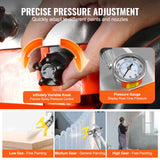 VEVOR Cart Airless Paint Sprayer Diaphragm Paint Airless Sprayer 1700W Electric - Top-Down View