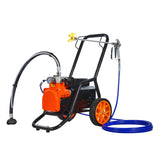 VEVOR Cart Airless Paint Sprayer Diaphragm Paint Airless Sprayer 1700W Electric - Low Angle