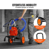 VEVOR Cart Airless Paint Sprayer Diaphragm Paint Airless Sprayer 900W Electric - 45-Degree Angle