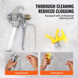 VEVOR Cart Airless Paint Sprayer Diaphragm Paint Airless Sprayer 900W Electric - Rear View