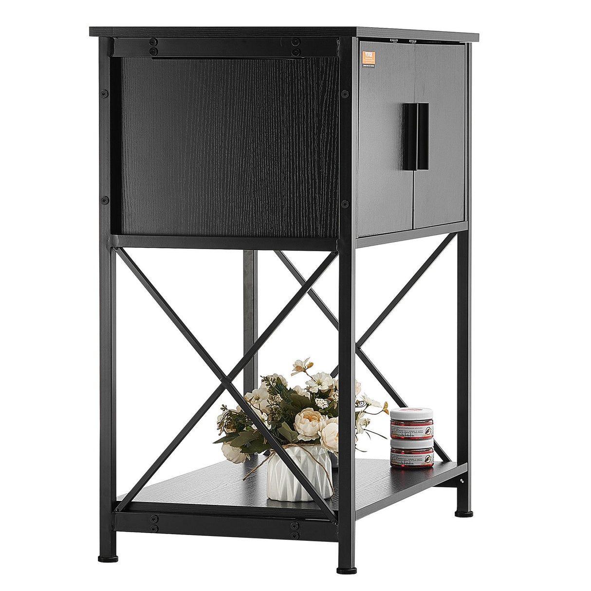 VEVOR Aquarium Stand, 20 Gallon Fish Tank Stand, 25.6 x 16.5 x 31.9 in Steel and MDF Turtle Tank Stand, 167.6 lbs Load Capacity, Reptile Tank Stand