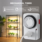 VEVOR Plant Stand with Grow Lights 4 Tiers 180W 150 cm Tall Plant Grow Shelf - Side View