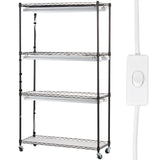 VEVOR Plant Stand with Grow Lights 4 Tiers 180W 150 cm Tall Plant Grow Shelf
