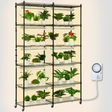 VEVOR Plant Stand with Grow Light 6 Tiers 200W 59.1