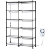 Plant Stand with Grow Light 6 Tiers 200W 59.1" Indoor Plant Grow Shelf