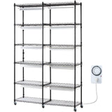 VEVOR Plant Stand with Grow Light 6 Tiers 200W 59.1