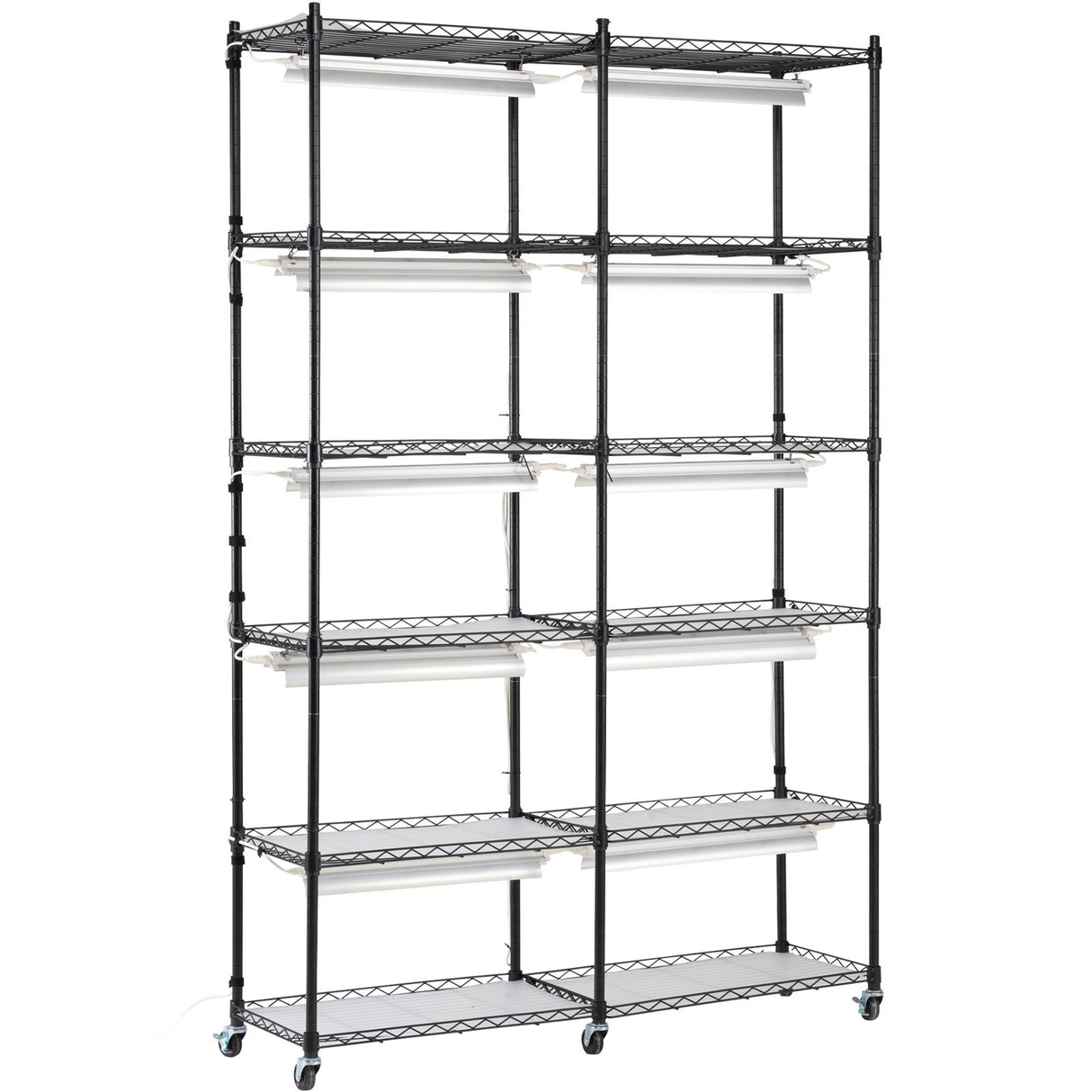 Plant Stand with Grow Light 6 Tiers 200W 59.1" Indoor Plant Grow Shelf