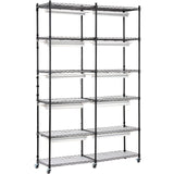 VEVOR Plant Stand with Grow Light 6 Tiers 200W 59.1