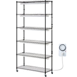 Plant Stand with Grow Light 6 Tiers 180W 180 cm Indoor Plant Grow Shelf