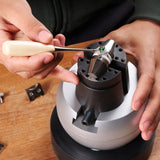 VEVOR Engraving Block 5 inch Ball Vise Setting Jewelry Ball Vise Engraving with 34PCS Attachment and Rubber Base - Close-Up Angle