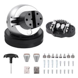 VEVOR Engraving Block 5 inch Ball Vise Setting Jewelry Ball Vise Engraving with 34PCS Attachment and Rubber Base - Low Angle