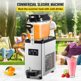 VEVOR Commercial Slush Machine Frozen Drink Slushy Making Machine 6L/1.6 Gallons - Front View